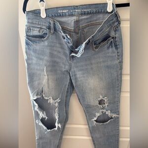 Old Navy Light Blue Distressed Jeans